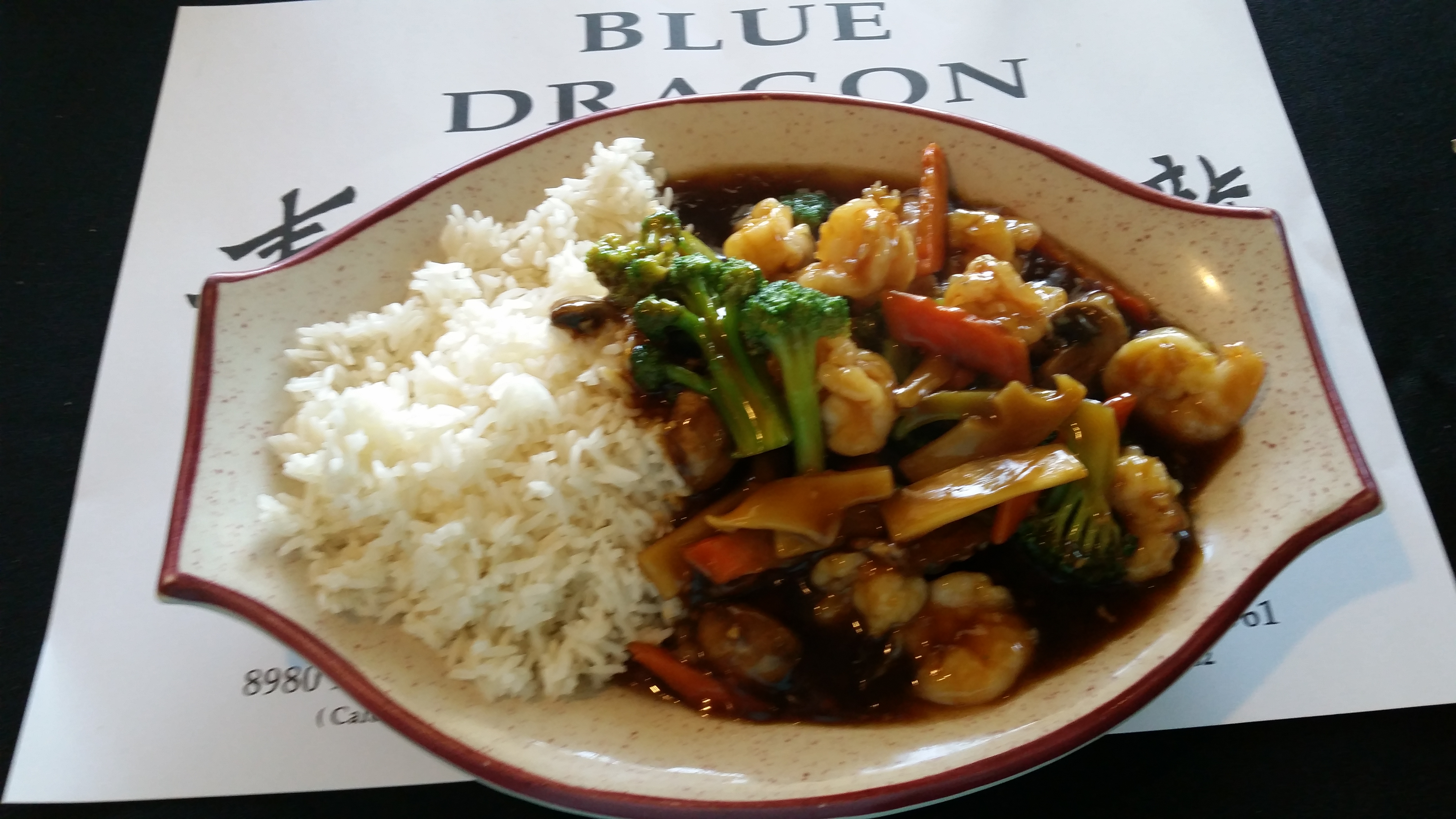 blue dragon in caledonia for lunch